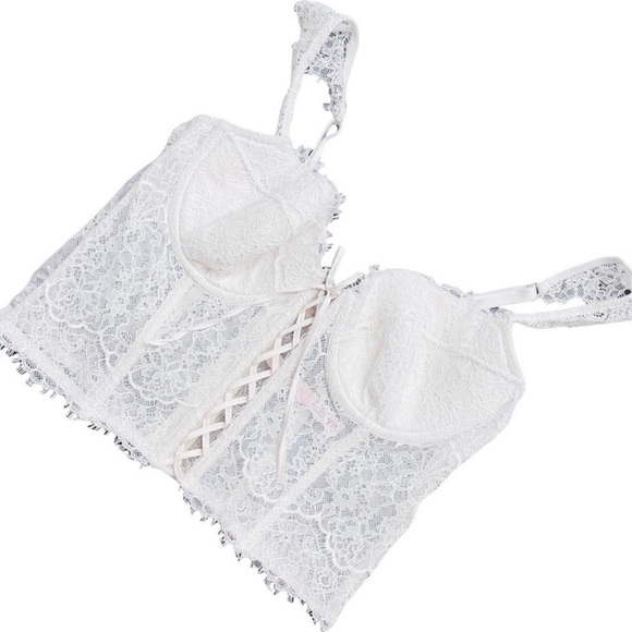 Victoria's Secret Tops - Victoria’s Secret White Bustier Top